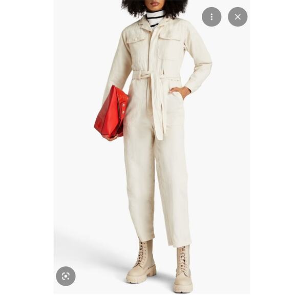 ALEX MILL MEL JUMPSUIT CREAM SIZE XL NWT